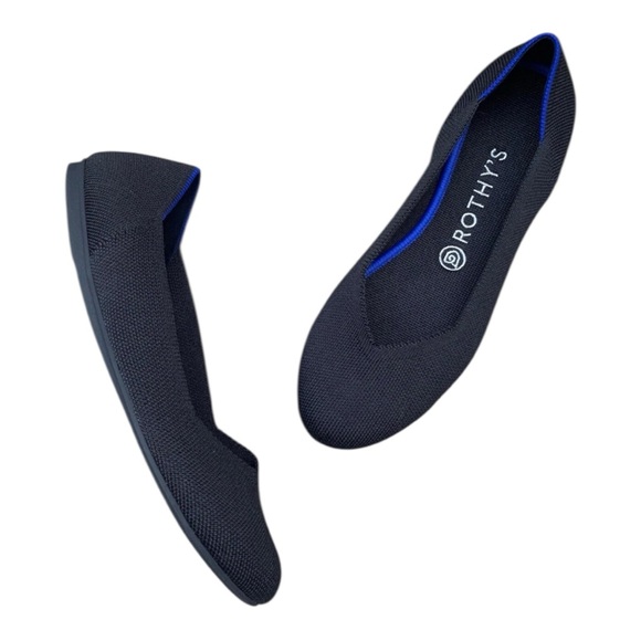 Rothy’s Women’s The Flat Round Toe in Black Size 10 EUC - Picture 7 of 13